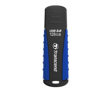 TRANSCEND Flash Disk 128GB JetFlash®810, USB 3.0 (voděodolný, nárazuvzdorný) (R:90/W:40 MB/s) černá/modrá