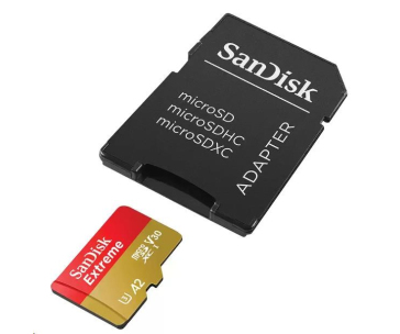 SanDisk micro SDXC karta 512GB Extreme (190 MB/s Class 10, UHS-I U3 V30) + adaptér