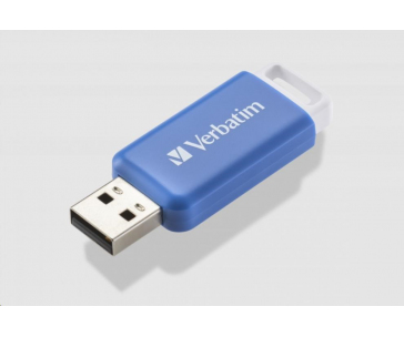 VERBATIM Flash Disk 64GB DataBar USB 2.0 Drive, modrá