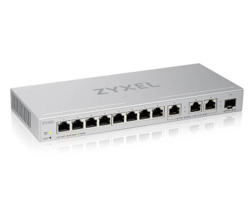 Zyxel XGS1250-12 v2, 12-Port Gigabit webmanaged Desktop Switch with 8 port 1G + 3-Port MultiGig 1/2.5/5/10G + 1-Port SFP