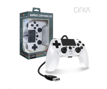 Cirka NuForce Wired Game Controller for PS4/PC/Mac (White)