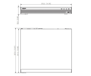 Dahua NVR4208-8P-4KS3, NVR, 8× IP, 12Mpx, 80Mbps (160Mbps bez AI), H.265+, 2× HDD, 4K-HDMI, 1× LAN, 8× PoE, analytiky