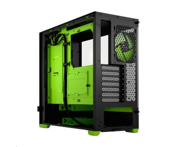 FRACTAL DESIGN skříň Pop Air RGB Green Core TG Clear Tint, 2x USB 3.0, bez zdroje, ATX