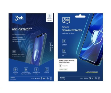 3mk All-Safe - AIO Extra Protection Phone Dry & Wet fitting, lesklá - 1 ks (krycí fólie potisku)