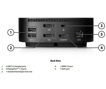 Bazar - HP USB-C Dock G5 (pro HP usb-c ntb) - rozbaleno