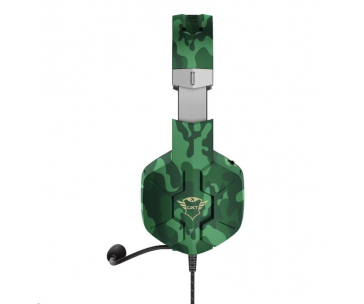 TRUST sluchátka GXT 323C Carus Gaming Headset, jungle camo