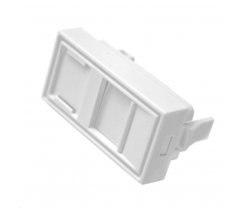 Modul neosazený 1x RJ45, 22,5x45 mm s prachovkou