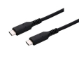 C-TECH kabel USB 4.0, Type-C (CM/CM), PD 100W, 40Gbps, 1m, černý