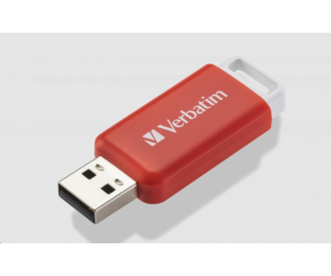 VERBATIM Flash Disk 16GB DataBar USB 2.0 Drive, červená