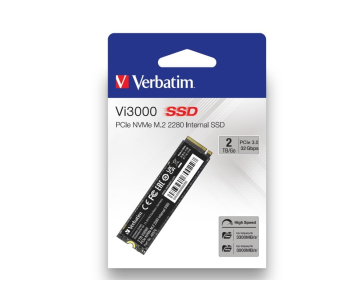 VERBATIM SSD Vi5000 Internal PCIe NVMe M.2 SSD 2TB , W 4300/ R 5000 MB/s