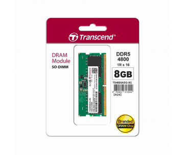 TRANSCEND SODIMM DDR5 8GB 4800MHz 1Rx16 1Gx16 CL40 1.1V