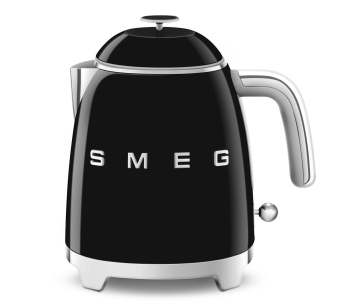 Smeg KLF05BLEU mini rychlovarná konvice, 0,8 l / 3 šálky, 1400 W, styl 50. let, černá