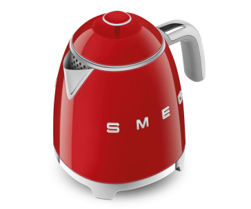 Smeg KLF05RDEU mini rychlovarná konvice, 0,8 l / 3 šálky, 1400 W, styl 50. let, červená