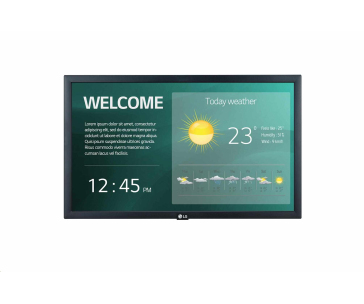 LG 22" signage 22SM3G FHD, 250nit, 16h, WebOS 4.0, rozbalen