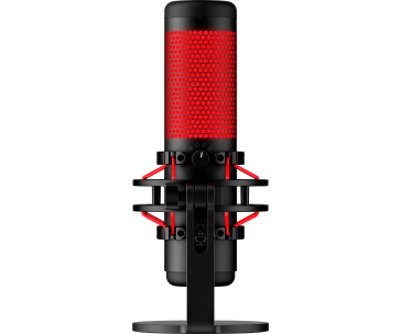 HyperX QuadCast - USB Microphone (Black-Red) - Red Lighting (HX-MICQC-BK) - Mikrofon