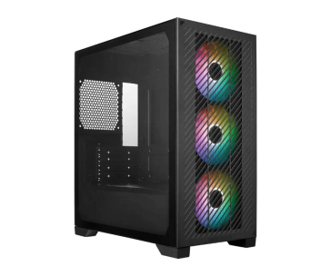 Cooler Master case Elite 301, mini-ITX, 3x 120mm ARGB Fan, bez zdroje, černá