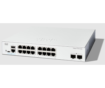 Cisco Catalyst switch C1200-16T-2G (16xGbE,2xSFP,fanless)