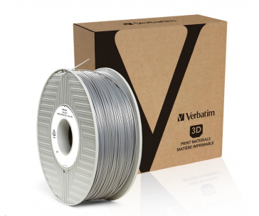 VERBATIM 3D Printer Filament ABS 1.75mm, 404m,1kg silver/metal grey (OLD PN 55016)