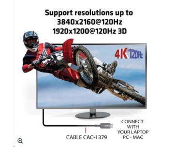 Club3D Kabel prodlužovací Ultra Rychlý HDMI™ Certifikovaný AOC kabel 8K60Hz (M/M), 4K120Hz, 20m, černá