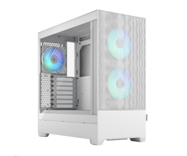 FRACTAL DESIGN skříň Pop Air RGB White TG Clear Tint, 2x USB 3.0, bez zdroje, ATX