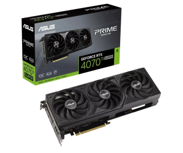 ASUS VGA NVIDIA GeForce RTX 4070 Ti SUPER PRIME OC 16G, 16GB GDDR6X, 3xDP, 1xHDMI