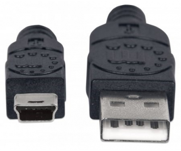 MANHATTAN Kabel USB 2.0 A-mini B propojovací 1,8m