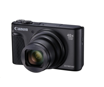 Canon PowerShot SX740 HS Lite Travel, 20.3Mpix, 40x zoom, WiFi, 4K video - černý