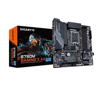 GIGABYTE MB Sc LGA1700 B760M GAMING X AX, Intel B760, 4xDDR5, 1xDP, 1xHDMI, WiFi, mATX