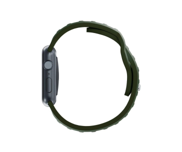 3mk Silicone Watch Strap pro Apple 42/44/45/49 mm Dark Green