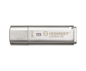 Kingston Flash Disk IronKey 32GB IKLP50 Locker+ 50 AES USB, w/256bit Encryption