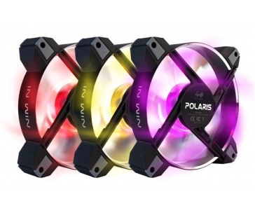 IN WIN ventilátor Polaris RGB Aluminium (twin pack)