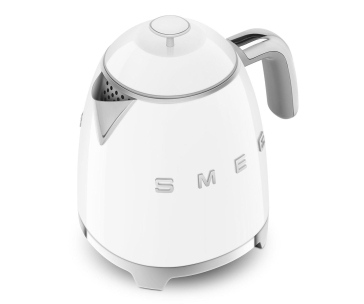 Smeg KLF05WHEU, mini rychlovarná konvice, 0,8 l / 3 šálky, 1400 W, styl 50. let, bílá