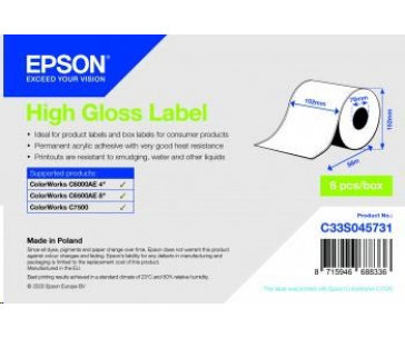 Epson label roll, normal paper, 102mm