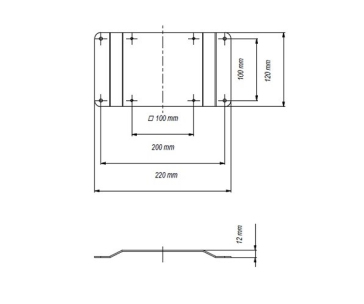 VESA adaptér 200x100 EDBAK GDA1