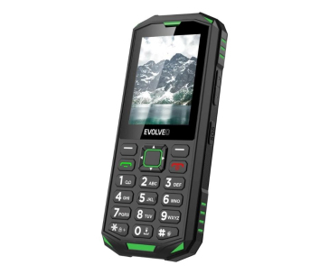 EVOLVEO StrongPhone X5, vodotěsný odolný Dual SIM telefon, černo-zelená