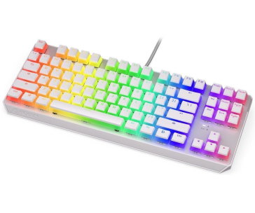 Endorfy herní klávesnice Thock TKL OWH Pudd.Khail  BR RGB /USB/ brown sw./ drátová / mechanická / US layout / bílá RGB