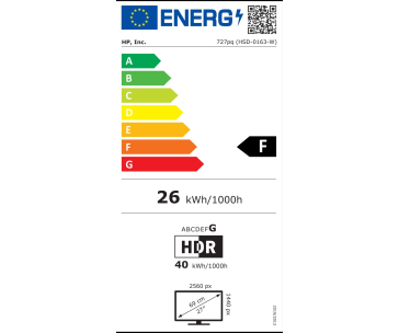 HP LCD 727pq 27" QHD 2560x1440, IPS, 16:9, 400nits, 5ms, 2000:1, DP, DP out, HDMI, 3xUSB A, 5/5/5