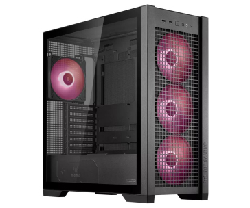 ASUS case TUF GAMING CASE (GT302) TG, Mid Tower, 4x 140mm ARGB Fan, černá