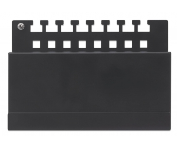 Intellinet Patch panel 8 port Cat6A, stíněný FTP, černý, stolní