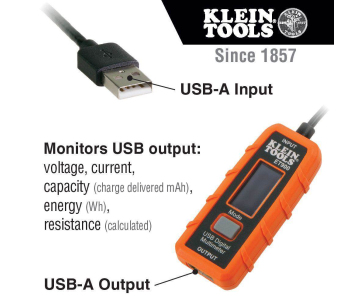 KLEIN TOOLS - USB Digitální měřič, USB-A