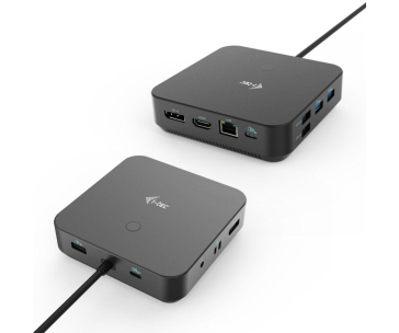 i-tec USB-C HDMI + Dual DP Docking Station + PD 100 W + Universal Charger 112 W