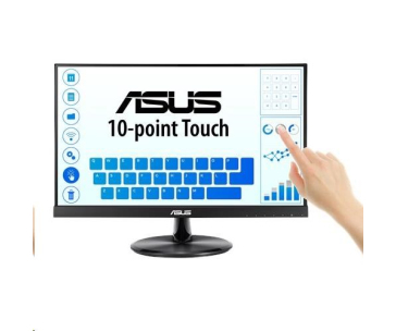 ASUS LCD dotekový 21.5" VT229H Touch 1920x1080, lesklý, D-SUB, HDMI, 10-point Touch, IPS, Frameless, USB, VESA