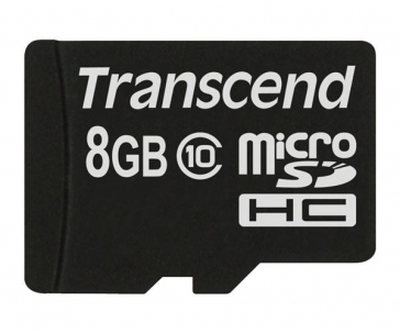 TRANSCEND MicroSDHC karta 8GB Class 10 8GB, bez adaptéru