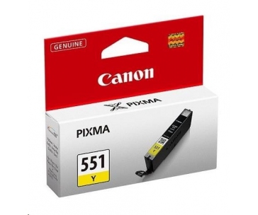 Canon CARTRIDGE CLI-551Y žlutá pro Pixma iP, Pixma iX, Pixma MG a Pixma MX 6850, 725x, 925, 8750 (300 str.)