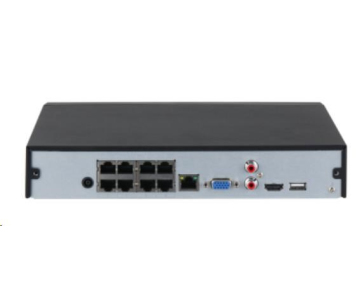 Dahua NVR4108HS-8P-4KS3, 8× IP, 12Mpx, 80Mbps (160Mbps bez AI), H.265+, 1× HDD, 4K-HDMI, 1× LAN, 8× PoE,