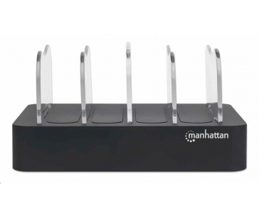 MANHATTAN USB nabíjecí stanice, 4-Port USB Charging Station, USB-A, černá