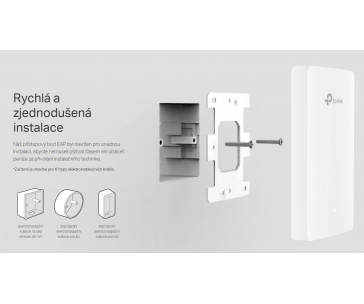 TP-Link EAP615-Wall OMADA WiFi6 AP (AX1800,2,4GHz/5GHz,4xGbELAN,1xPoE-in,1xPoE-out,13W)