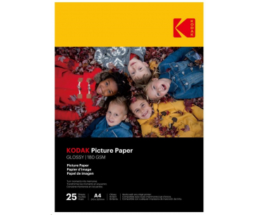 KODAK Photo High Gloss (180g/m2) A4 25 listů