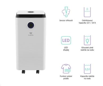 BAZAR - TrueLife AIR Dehumidifier DH5 Touch - odvlhčovač vzduchu - Poškozený obal (Komplet)