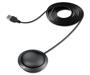 GENIUS mikrofon MIC-100U, stolní, drátový, USB, černá